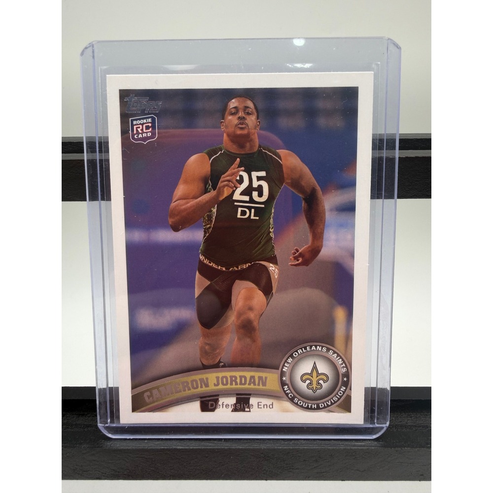 Cameron Jordan 2011 Topps Football Rookie Card #349 New Orleans Saints RC NM